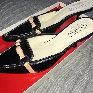 Coach Pointed Toe Heels with Buckle